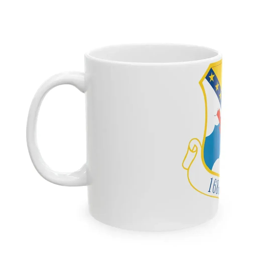 168th Wing emblem (U.S. Air Force) White Coffee Mug - Go Mug Yourself