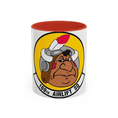 169 Airlift Squadron (U.S. Air Force) Accent Coffee Mug 11oz Red - Go Mug Yourself