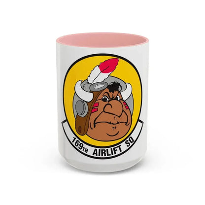 169 Airlift Squadron (U.S. Air Force) Accent Coffee Mug 15oz Pink - Go Mug Yourself
