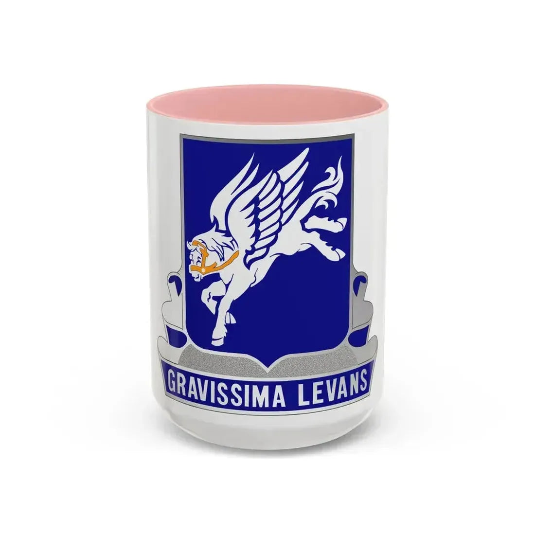 169 Aviation Regiment (U.S. Army) Accent Coffee Mug 15oz Pink - Go Mug Yourself