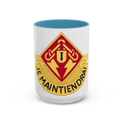 169 Maintenance Battalion (U.S. Army) Accent Coffee Mug 15oz Light Blue - Go Mug Yourself