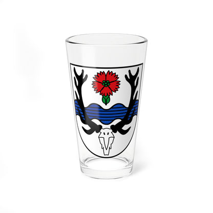DEU Borgsdorf COA (Germany) (Coat of Arms) Pint Glass 16oz