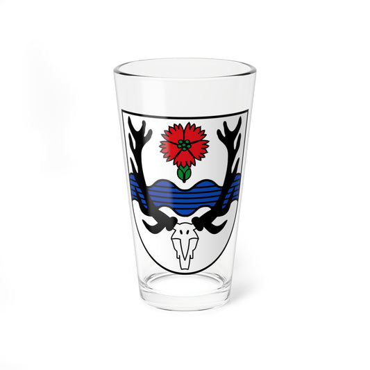 DEU Borgsdorf COA (Germany) (Coat of Arms) Pint Glass 16oz