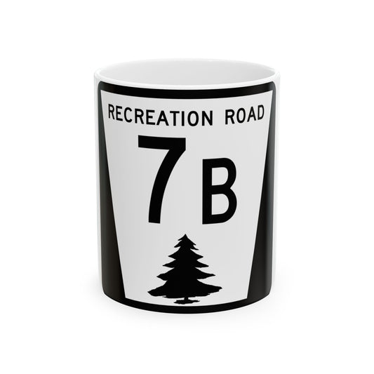 N REC 7B (Nebraska) (Road Sign) White Coffee Mug