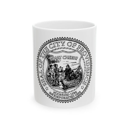 Seal of Providence Rhode Island - White Coffee Mug