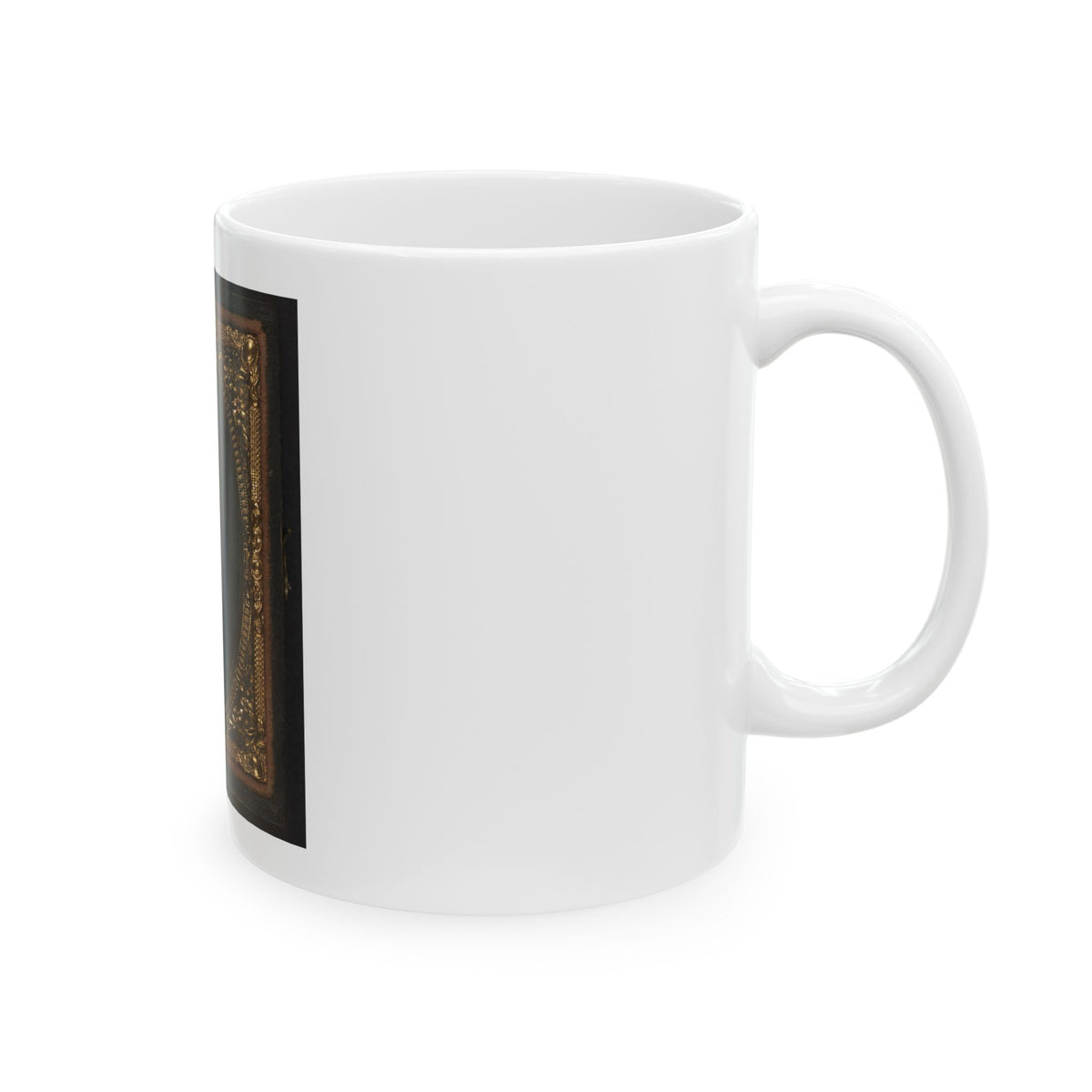 Black Soldier Seated With Pistol In Hand, Watch Chain In Pocket (U.S. Civil War) White Coffee Mug