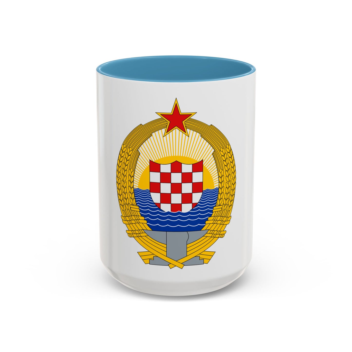 Coat of Arms of the Socialist Republic of Croatia - Accent Coffee Mug