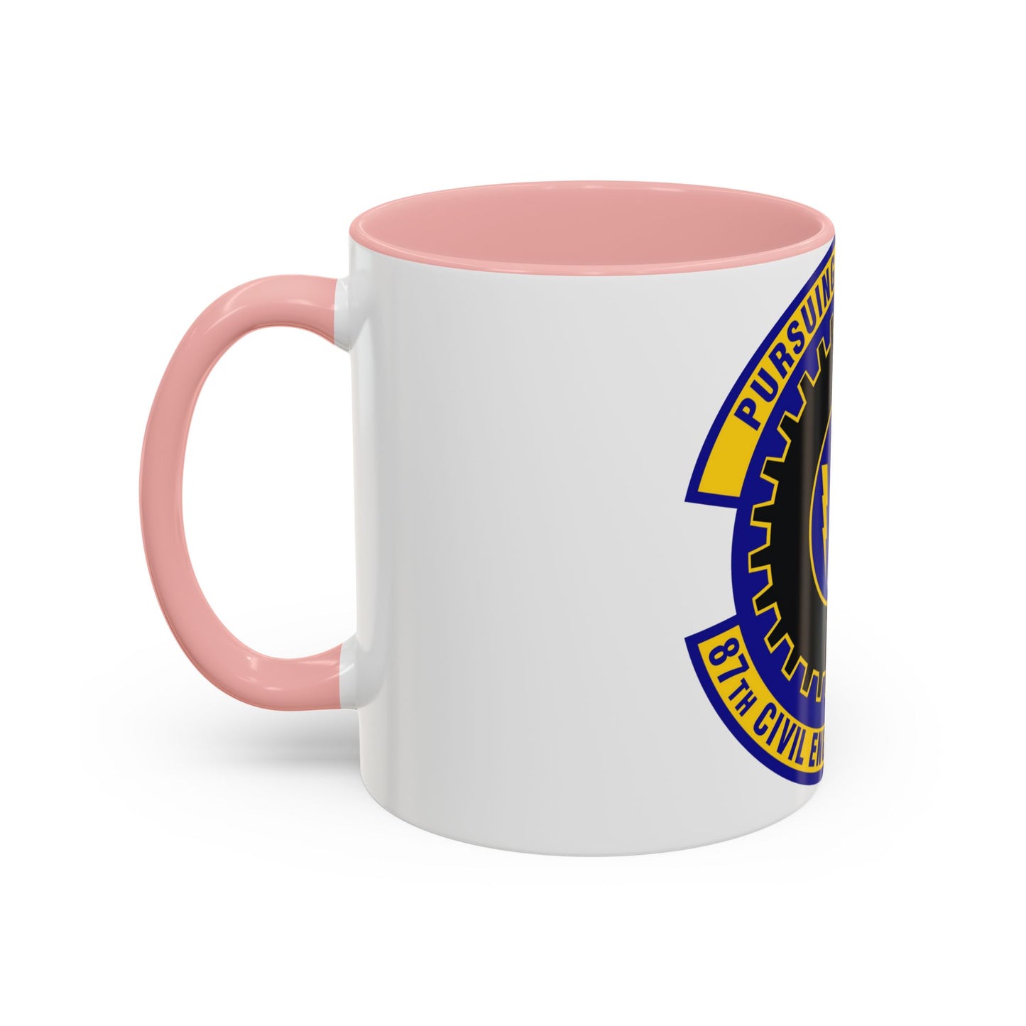 87th Civil Engineer Squadron (U.S. Air Force) Accent Coffee Mug