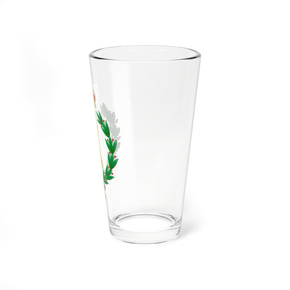 Emblem of the Spanish Military Engineers (Spain) (Coat of Arms) Pint Glass 16oz