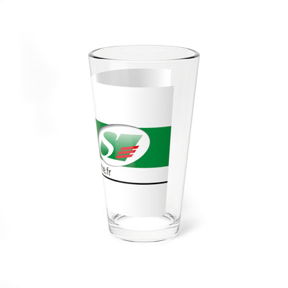 Flag of the Department of Sarthe (France) Pint Glass 16oz