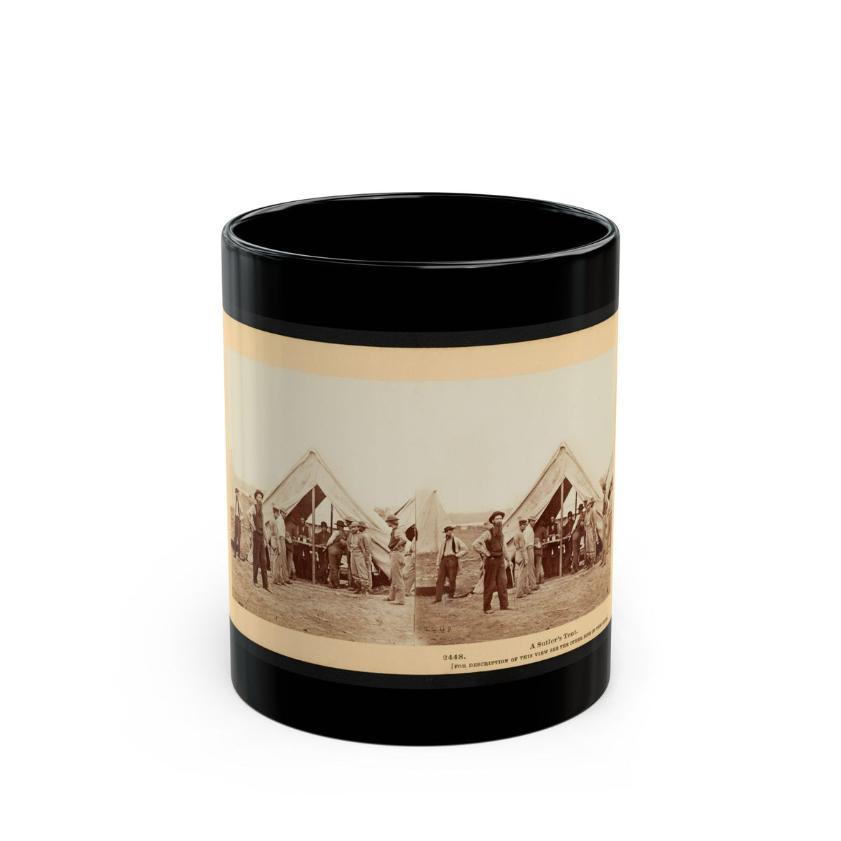 A Sutler's Tent (U.S. Civil War) Black Coffee Mug