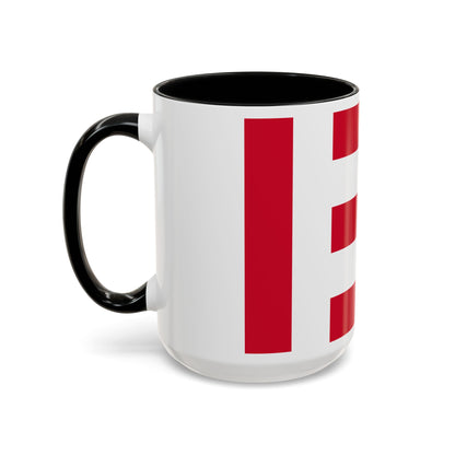 Flag of Eindhoven the largest city of the province of North Brabant Netherlands - Accent Coffee Mug