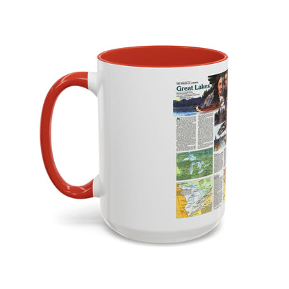 Canada - The Great Lakes 2 (1987) (Map) Accent Coffee Mug