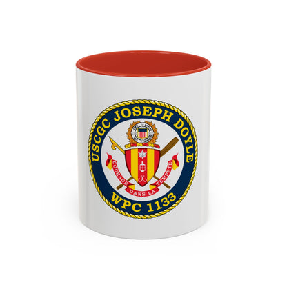 USCG C JOSEPH DOYLE W PC 1133 (U.S. Coast Guard) Accent Coffee Mug