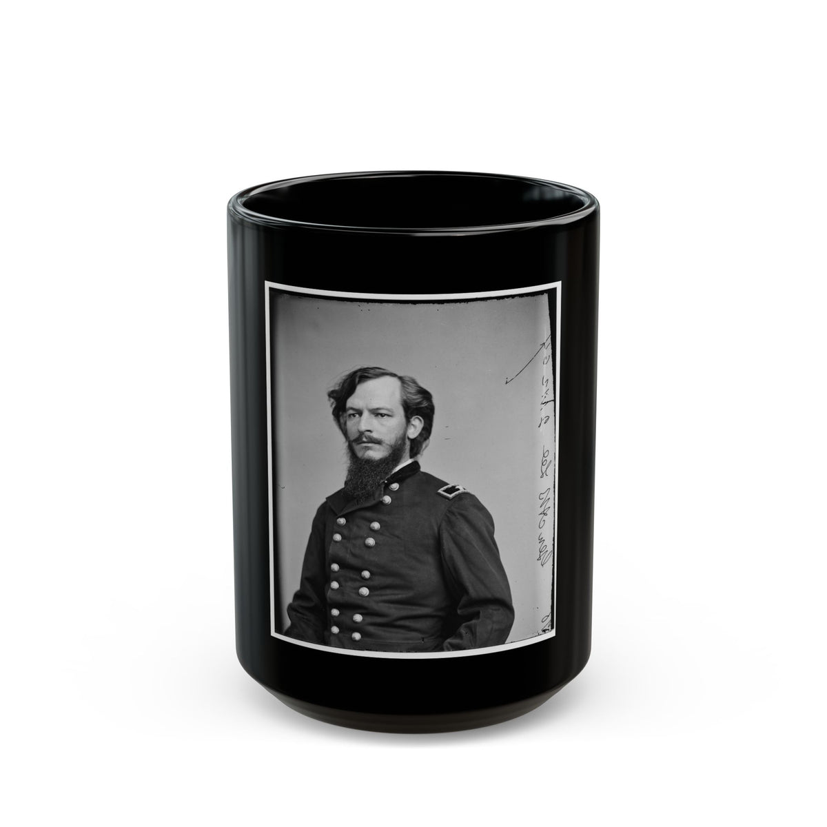 Albert C. Lee, Col 7th Kansas Cav 001 (U.S. Civil War) Black Coffee Mug