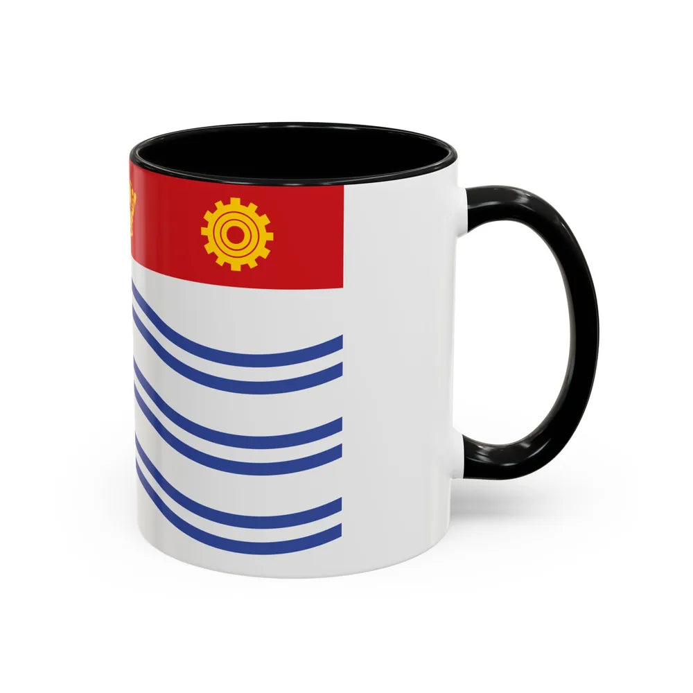 Flag of Barrie Canada - Accent Coffee Mug-Go Mug Yourself