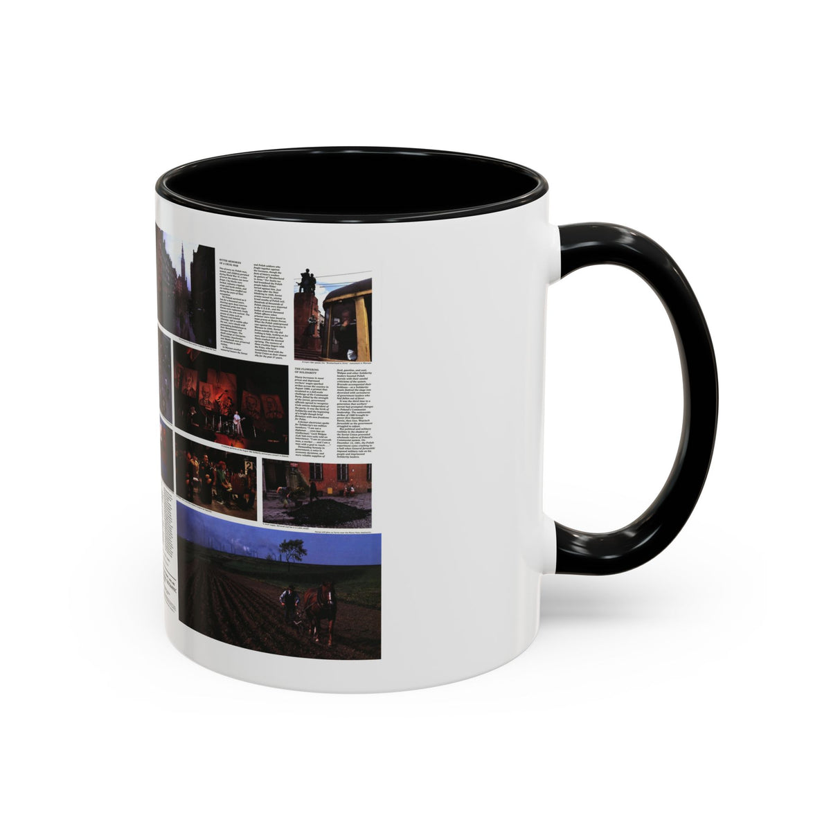 Poland - The Face and Faith 1 (1982) (Map) Accent Coffee Mug
