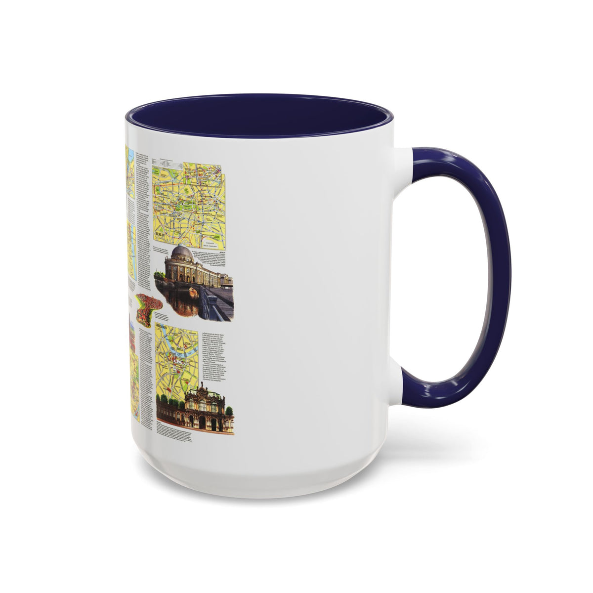 Germany - A Traveller's Map (1991) (Map) Accent Coffee Mug