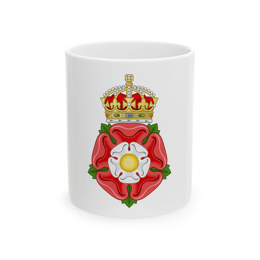 Tudor Rose, royally crowned - White Coffee Mug