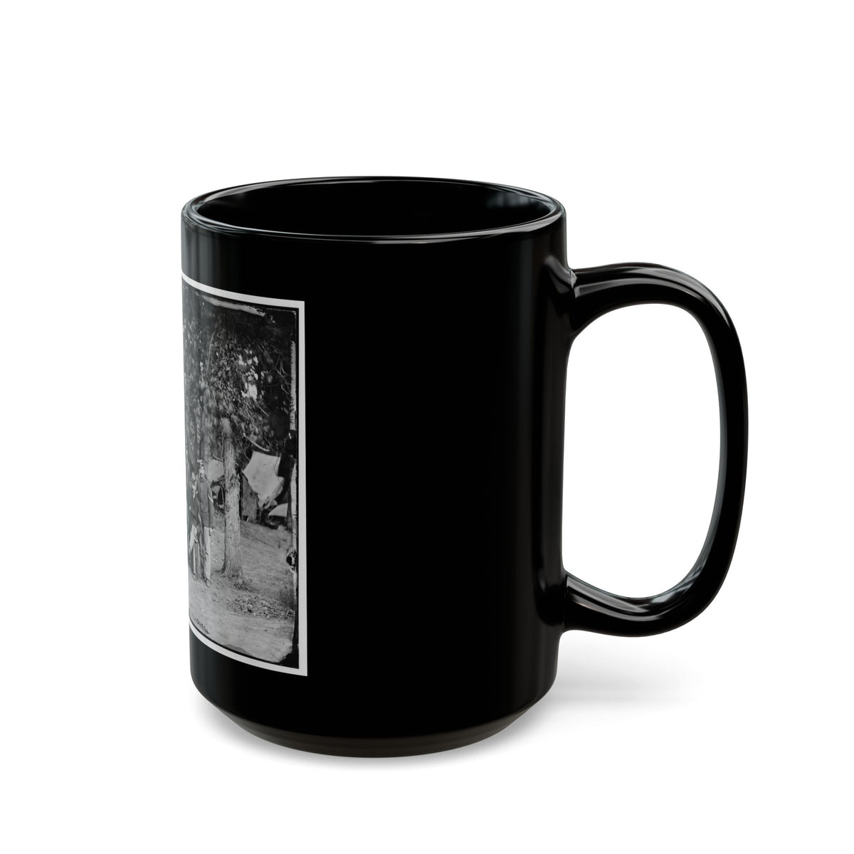 Bealeton, Va. Officers And Noncommissioned Officers Of Co. D, 93d New York Infantry (U.S. Civil War) Black Coffee Mug