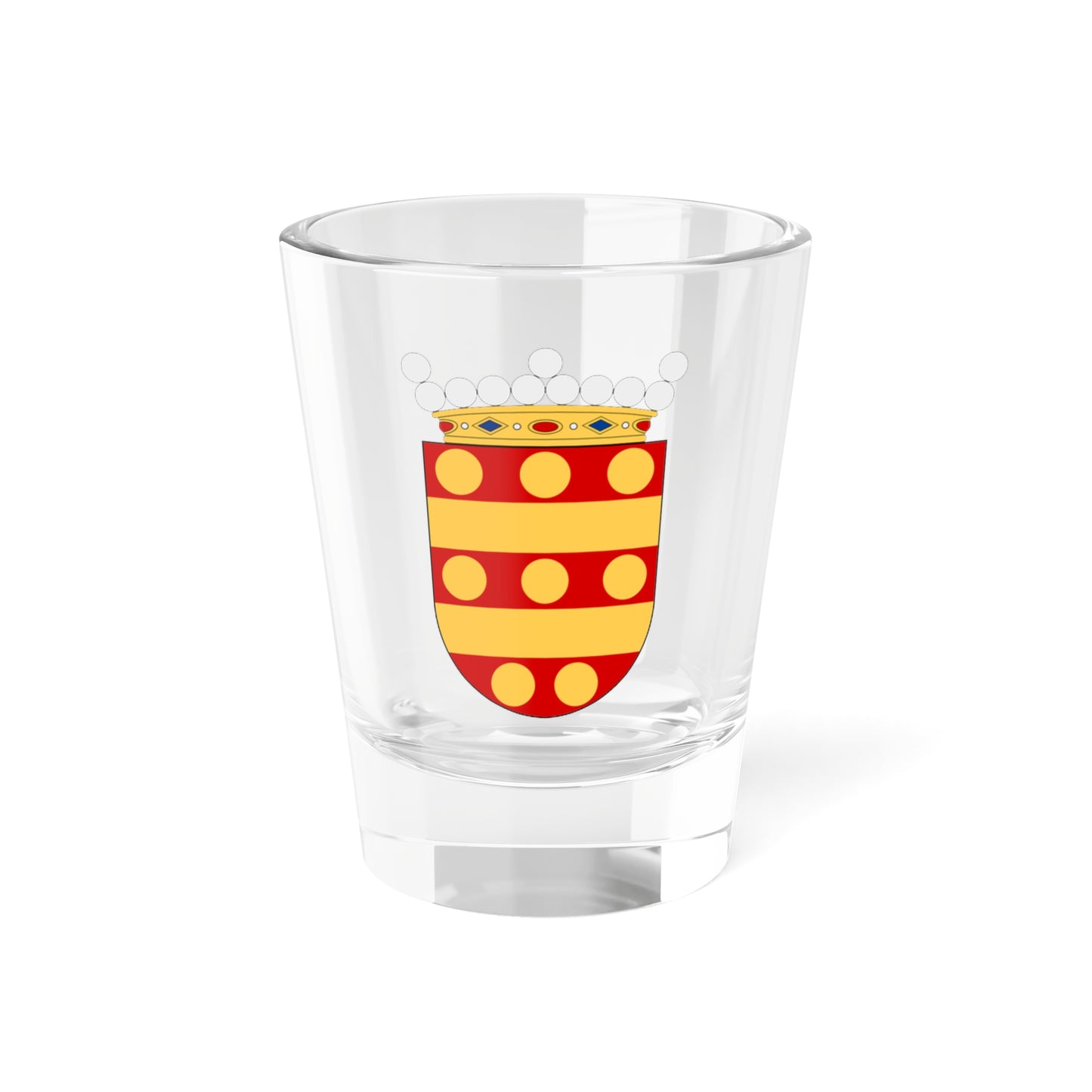 HMS Clas Fleming vapen (Sweden) (Coat of Arms) Shot Glass 1.5oz