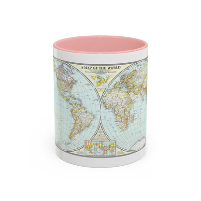 World Map (1941) (Map) Accent Coffee Mug
