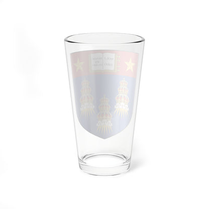 Shield of Queen Mary College London (United Kingdom) (Coat of Arms) Pint Glass 16oz