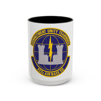 422d Air Base Squadron (U.S. Air Force) Accent Coffee Mug