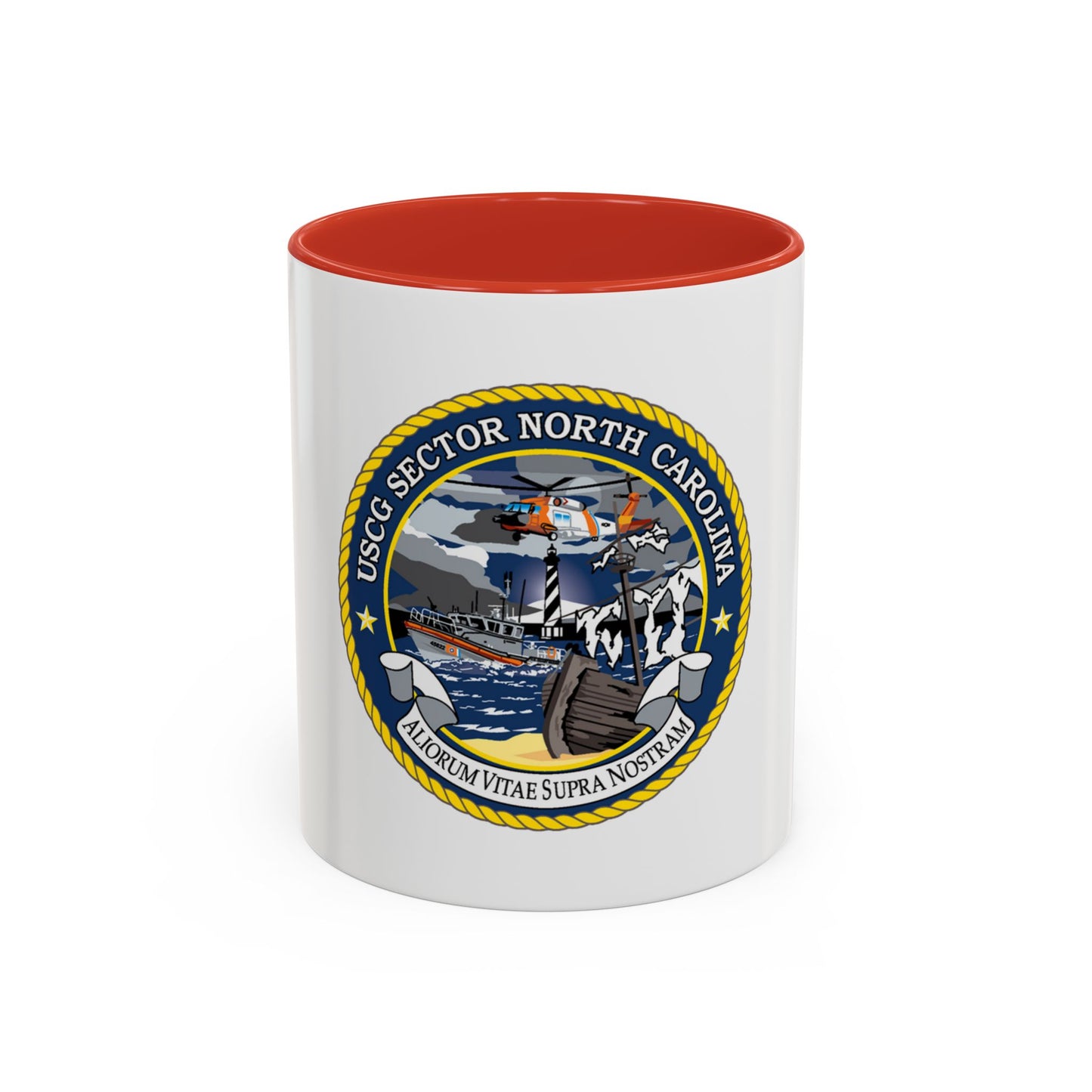 USCG Secctor North Carolina (U.S. Coast Guard) Accent Coffee Mug