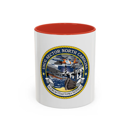 USCG Secctor North Carolina (U.S. Coast Guard) Accent Coffee Mug