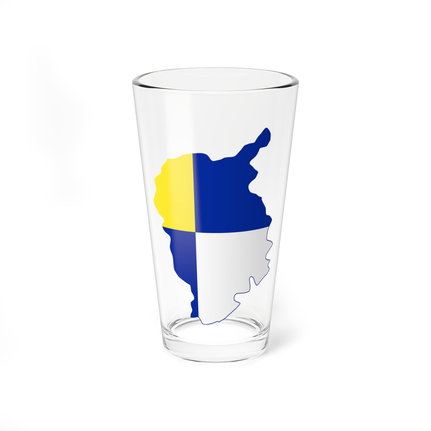 Flag Map Of The Bratislava Region (Slovakia) Pint Glass 16oz