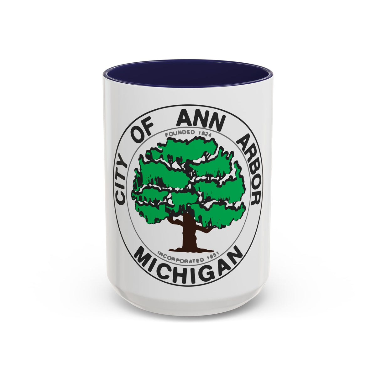Seal of Ann Arbor Michigan - Accent Coffee Mug