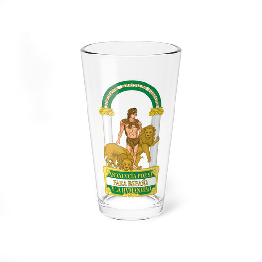 Emblem of Andalusia (Spain) (Coat of Arms) Pint Glass 16oz