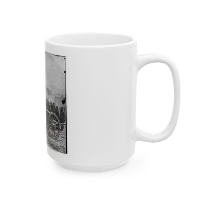 The Peninsula, Va. A 12-Pdr. Howitzer Gun Captured By Butterfield's Brigade Near Hanover Court House, May 27, 1862 (U.S. Civil War) White Coffee Mug
