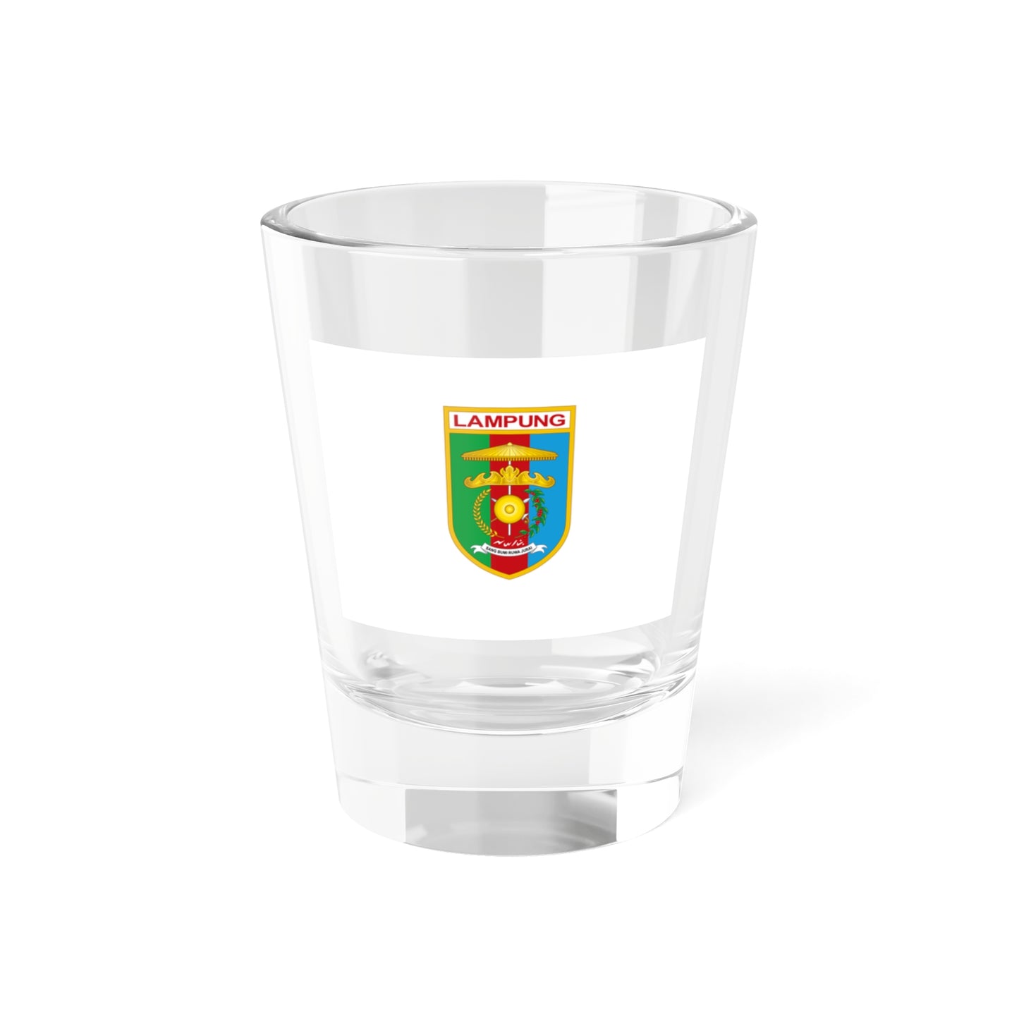 Flag of Lampung Indonesia - Shot Glass 1.5oz