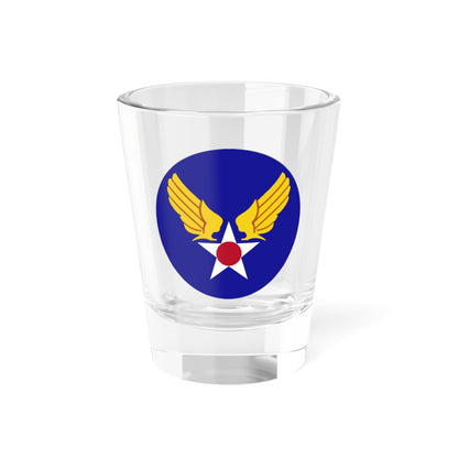 Verre à liqueur avec insigne historique de l'armée de l'air (US Air Force) 1,5 oz