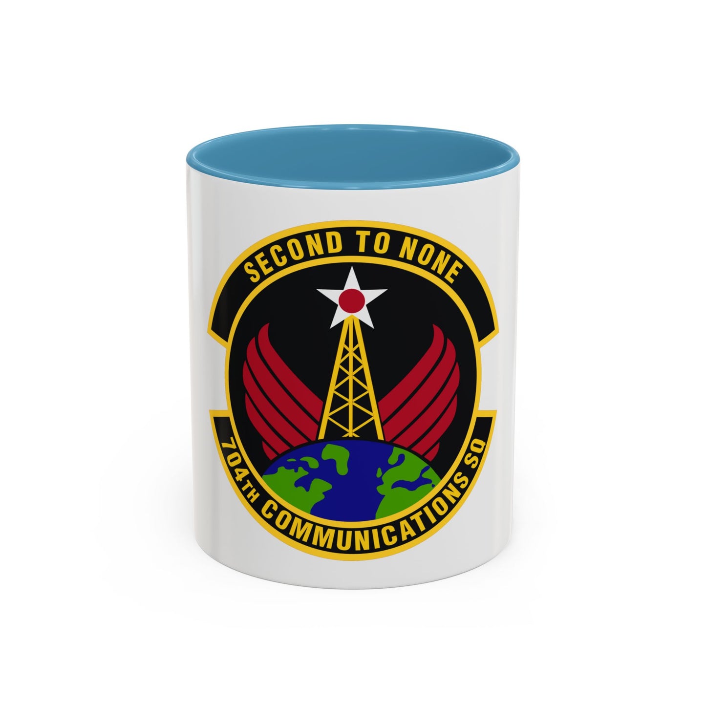 704th Communications Squadron (U.S. Air Force) Accent Coffee Mug