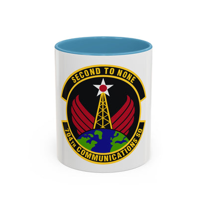 704th Communications Squadron (U.S. Air Force) Accent Coffee Mug