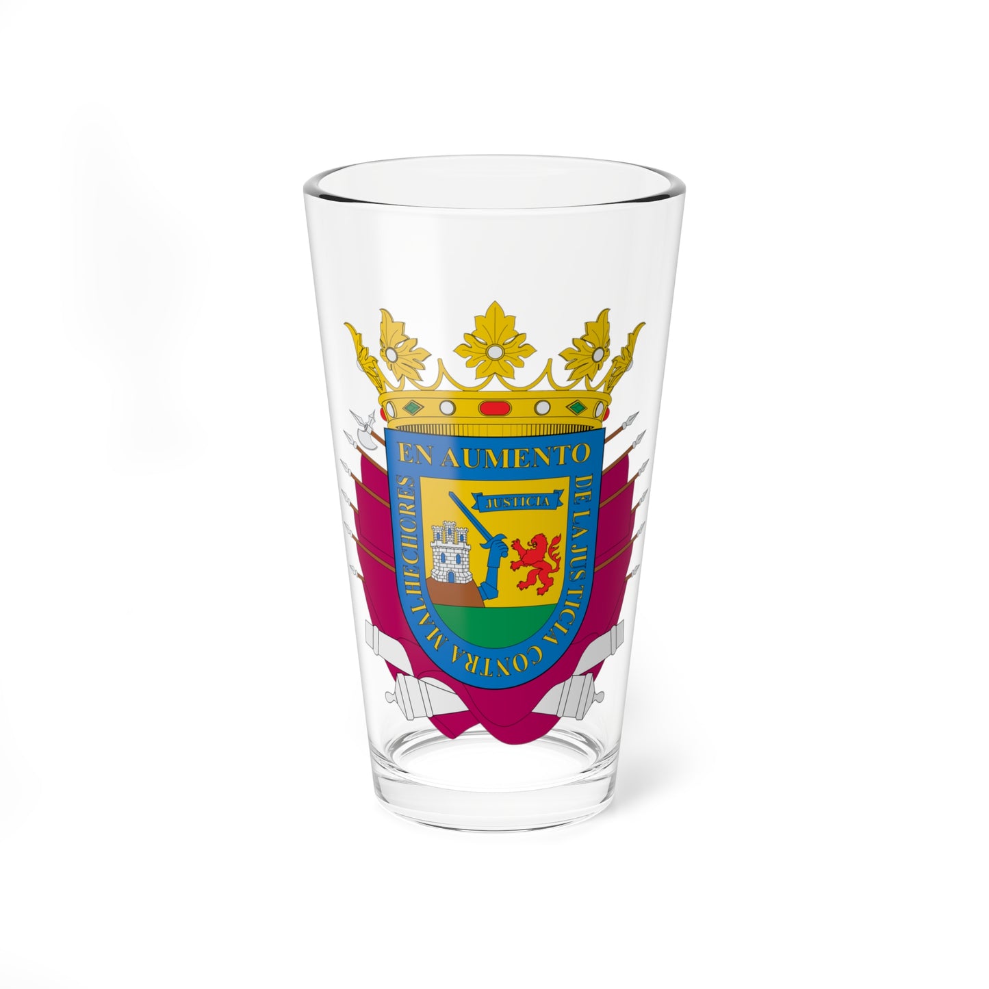 Escudo del Diputado General de Álava (Spain) (Coat of Arms) Pint Glass 16oz