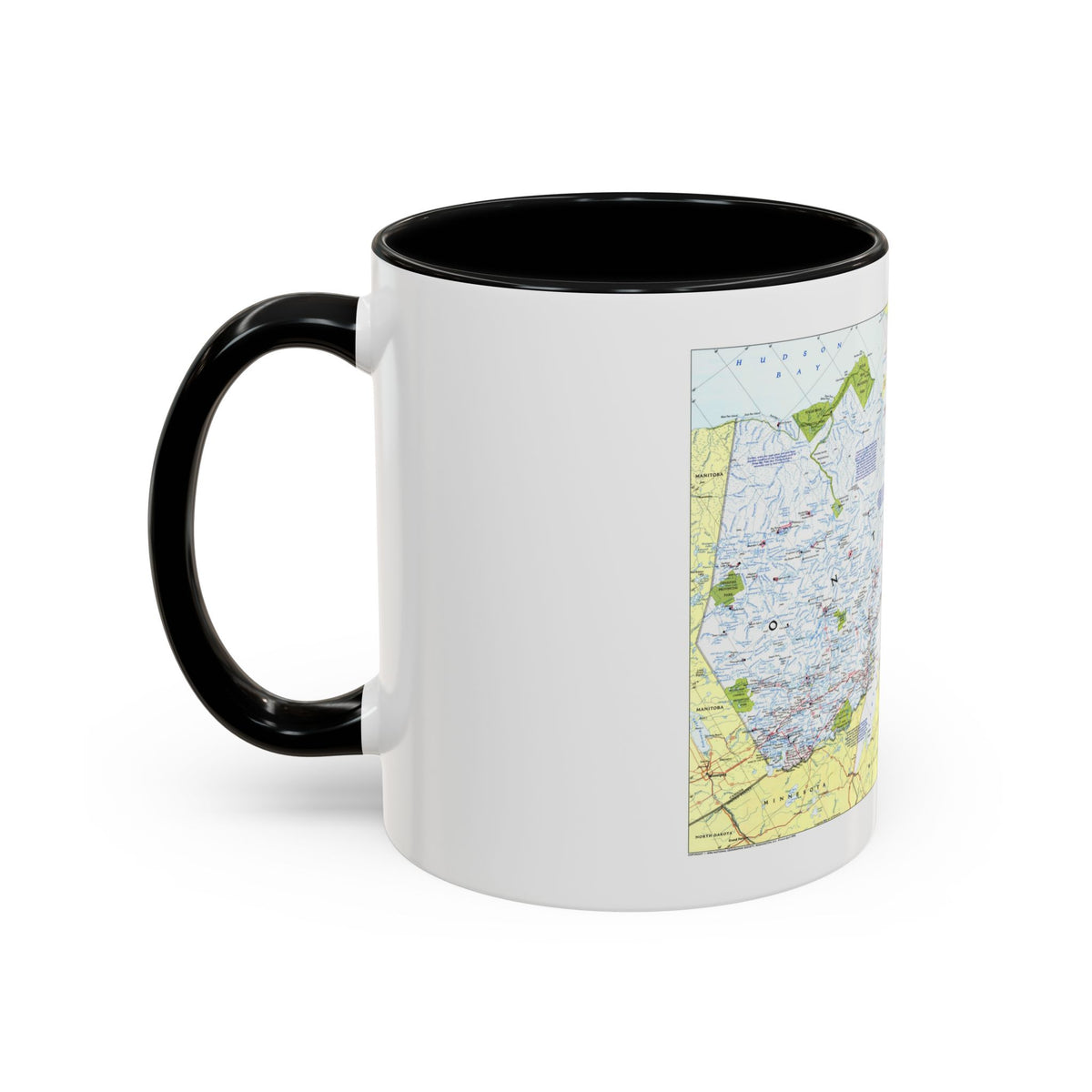 Canada - Ontario 1 (1996 (Map) Accent Coffee Mug