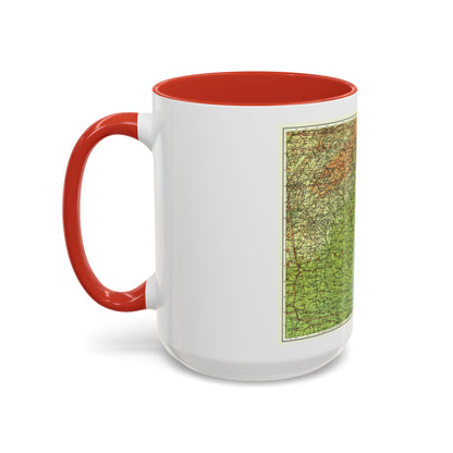 USA - Southeastern (1926) (Map) Accent Coffee Mug
