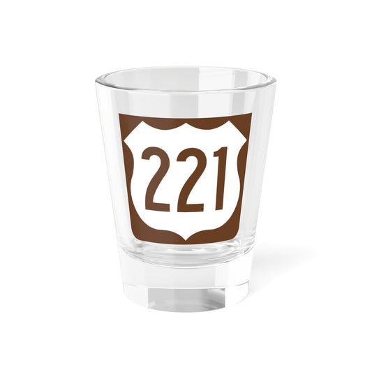 US 221 FL reversed (Florida) (Road Sign) Shot Glass 1.5oz