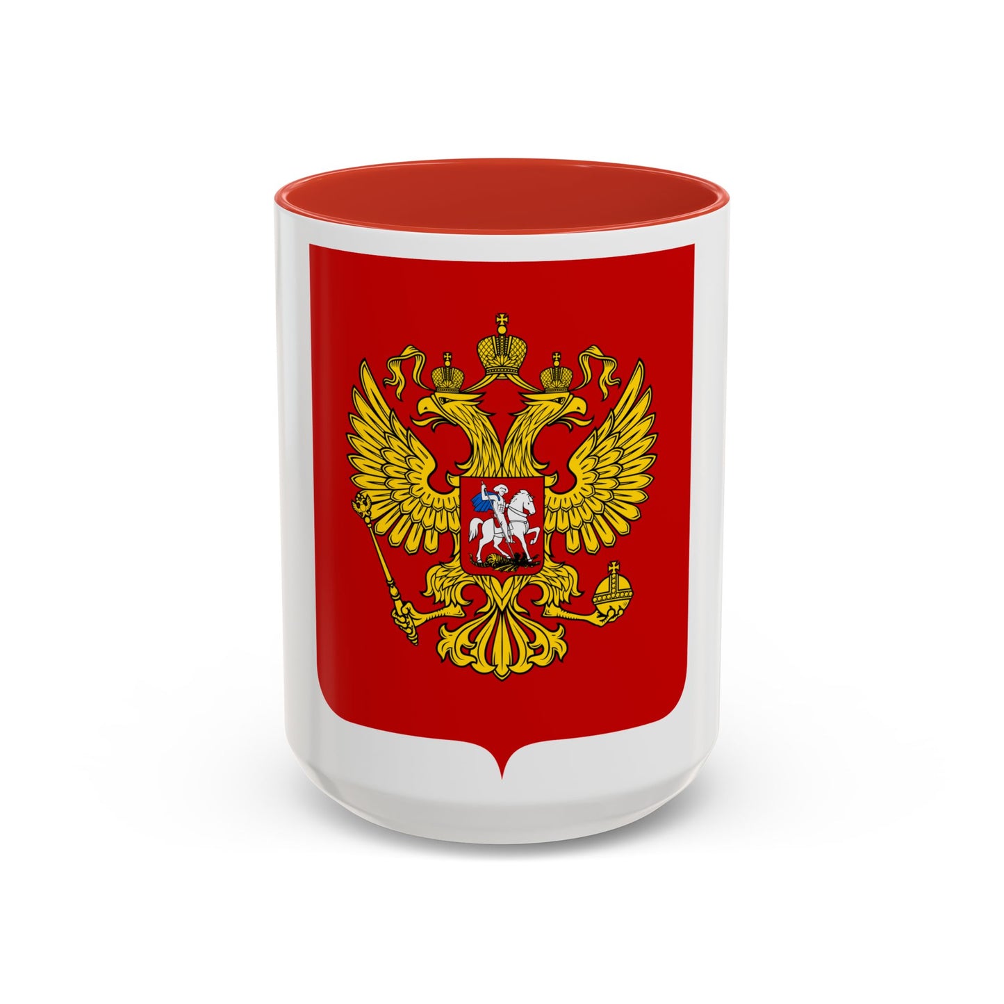 Coat of Arms of the Russian Federation - Accent Coffee Mug