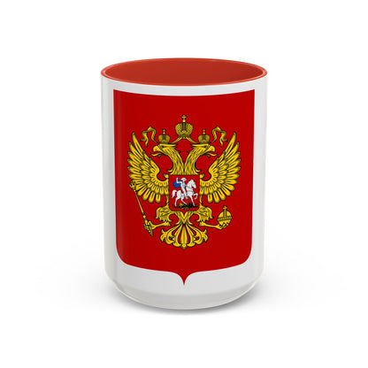 Coat of Arms of the Russian Federation - Accent Coffee Mug