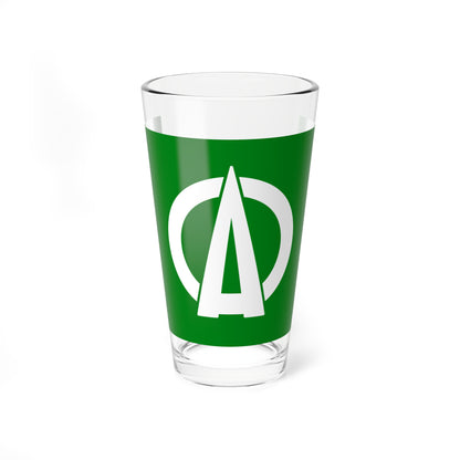 Flag of Chihaya-Akasaka Ōsaka (Japan) Pint Glass 16oz