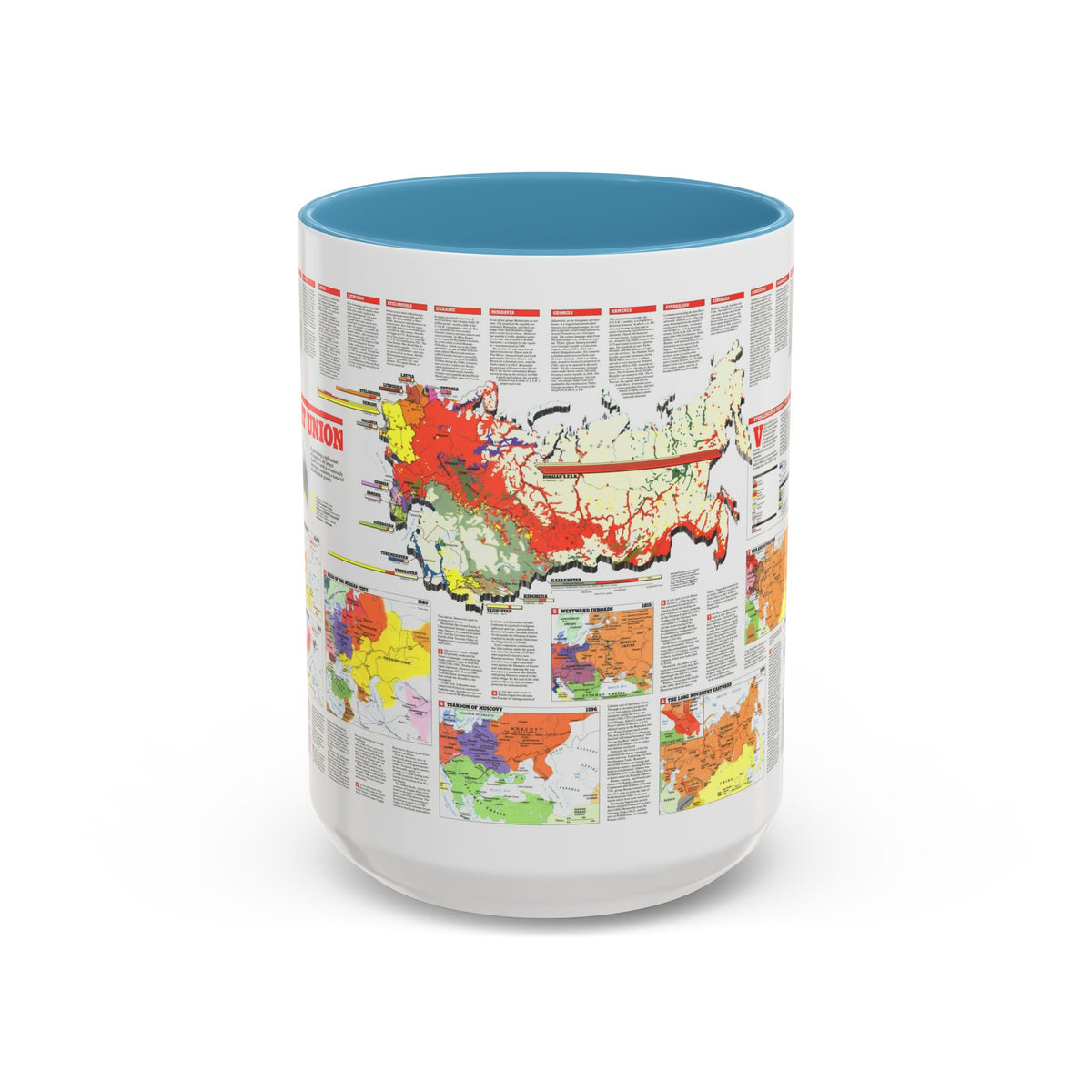 Russia - Soviet Union 2 (1990) (Map) Accent Coffee Mug