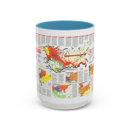 Russia - Soviet Union 2 (1990) (Map) Accent Coffee Mug