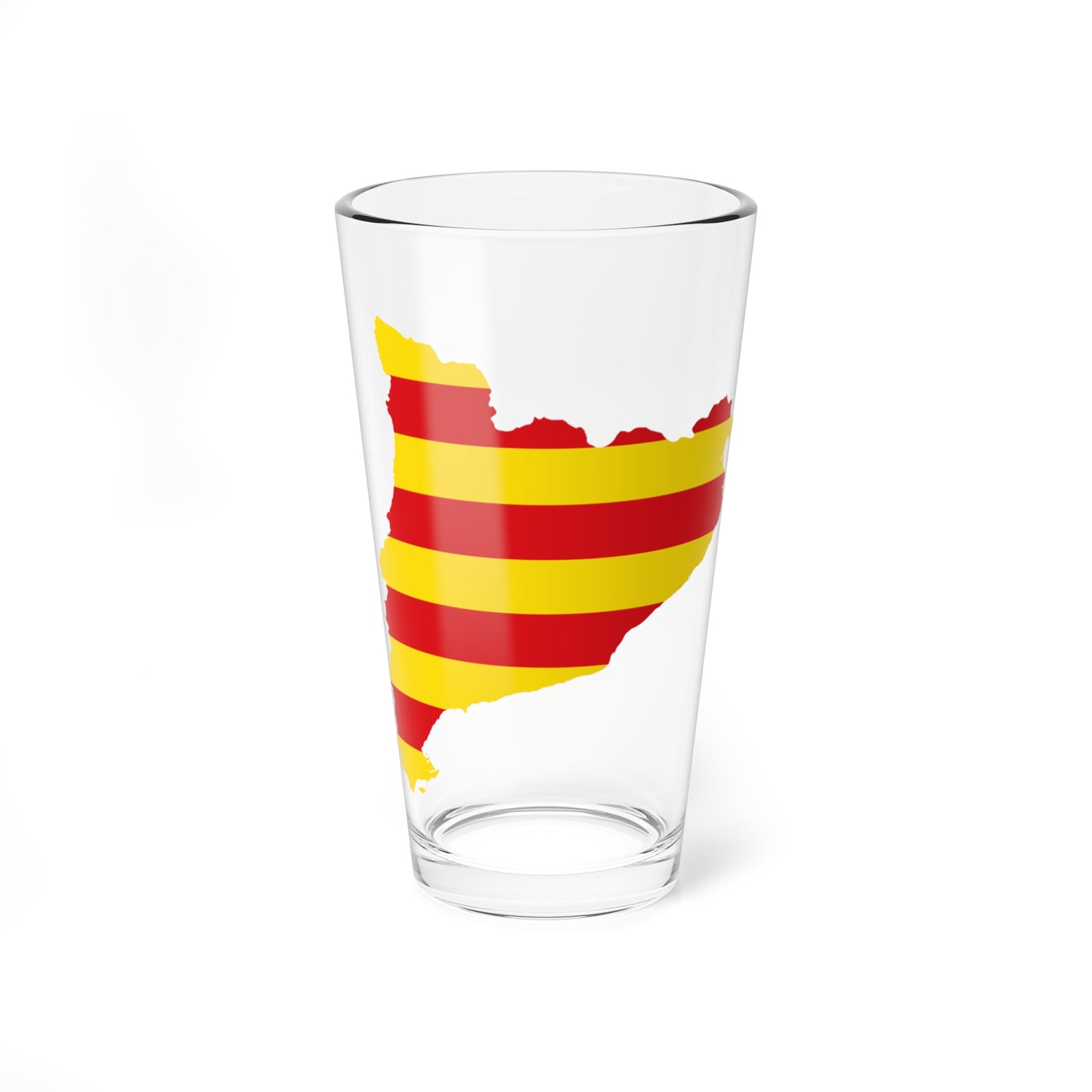 Flag map of Catalonia (Spain) Pint Glass 16oz