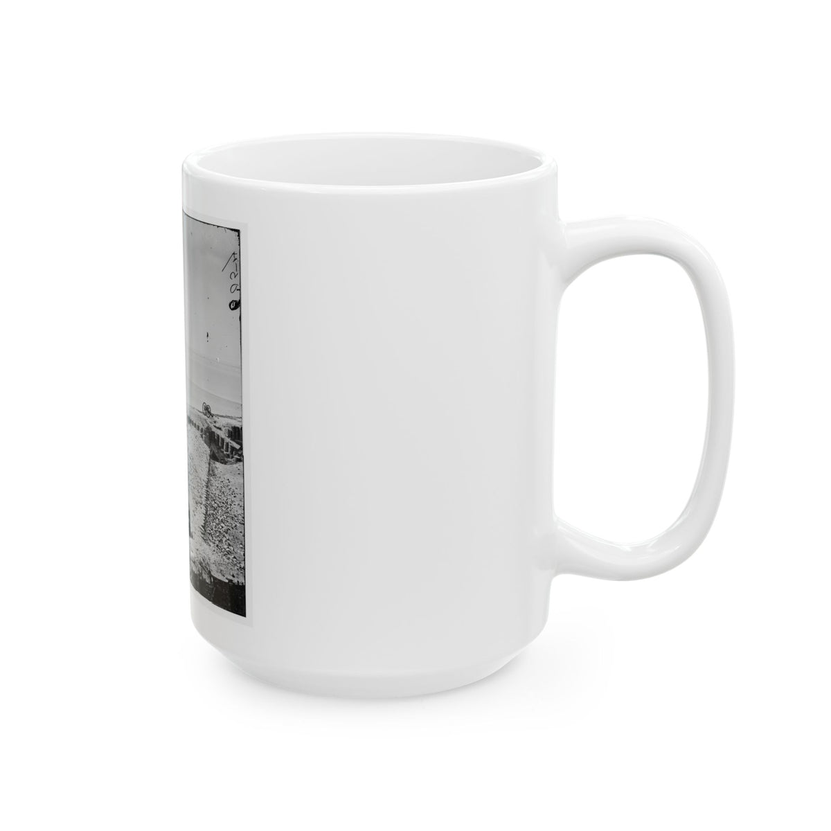 Charleston, S.C. Parapet Of Fort Sumter Looking Toward Morris Island (U.S. Civil War) White Coffee Mug