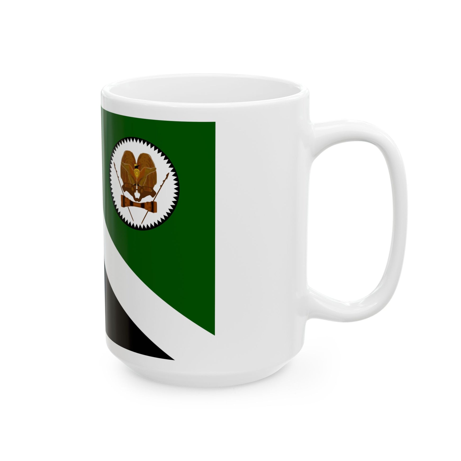 Flag of Western Highlands Papa New Guinea - White Coffee Mug-Go Mug Yourself